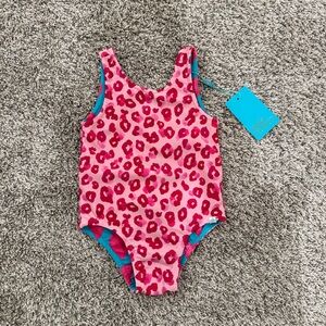 NWT Posh Peanut reversible bathing suit 2T